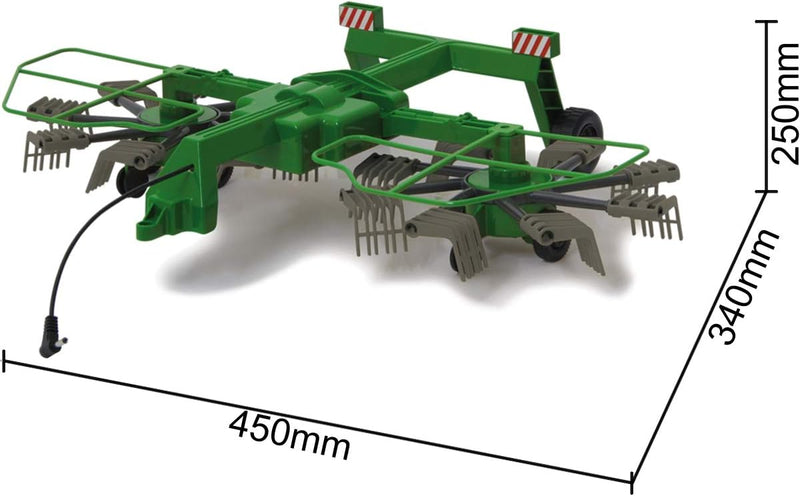 Stimo Schwader für Fendt Traktor 1050 Vario ferngesteuert (1:16 2,4Ghz) RC Anhänger rotierende Zinke