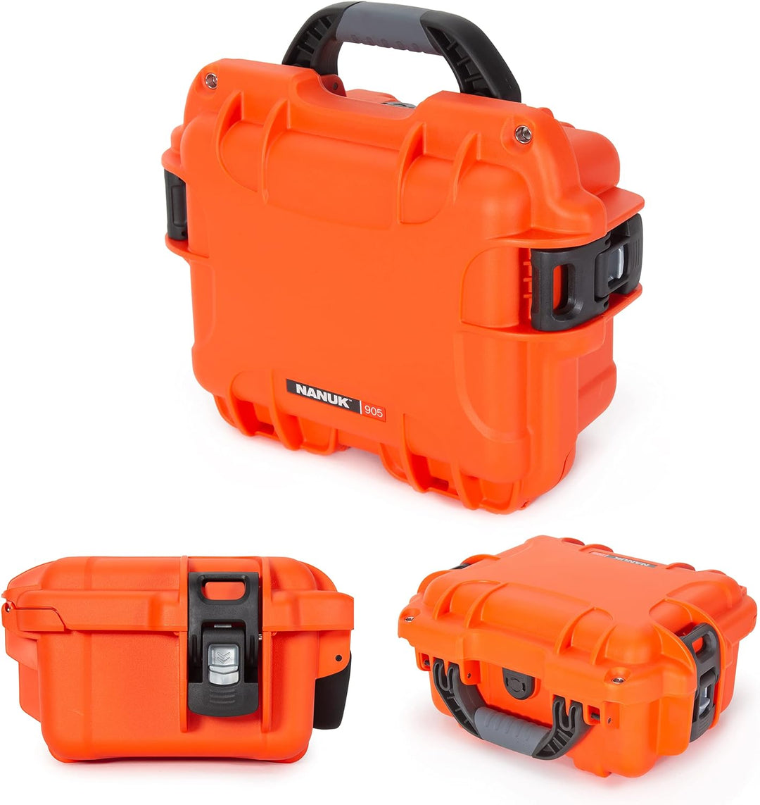 Nanuk 905 Wasserdichter Hartschalenkoffer Mit Gepolsterten Trennwänden - Orange Gepolsterte Trennwan