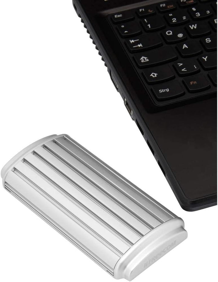 Freecom mSSD Celeritas Thunderbolt 3, 1 TB, 186 g, Silber, Externe SSD, USB 3.0 SSD, SSD extern, für