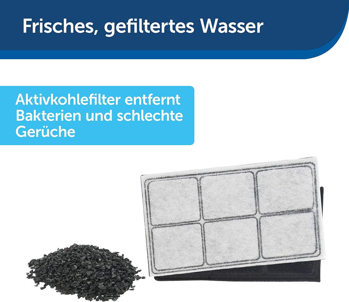 PetSafe - Drinkwell Platinum Wasserbrunnen für Hunde und Katzen, 5 l, Wasserspender für Haustiere, e