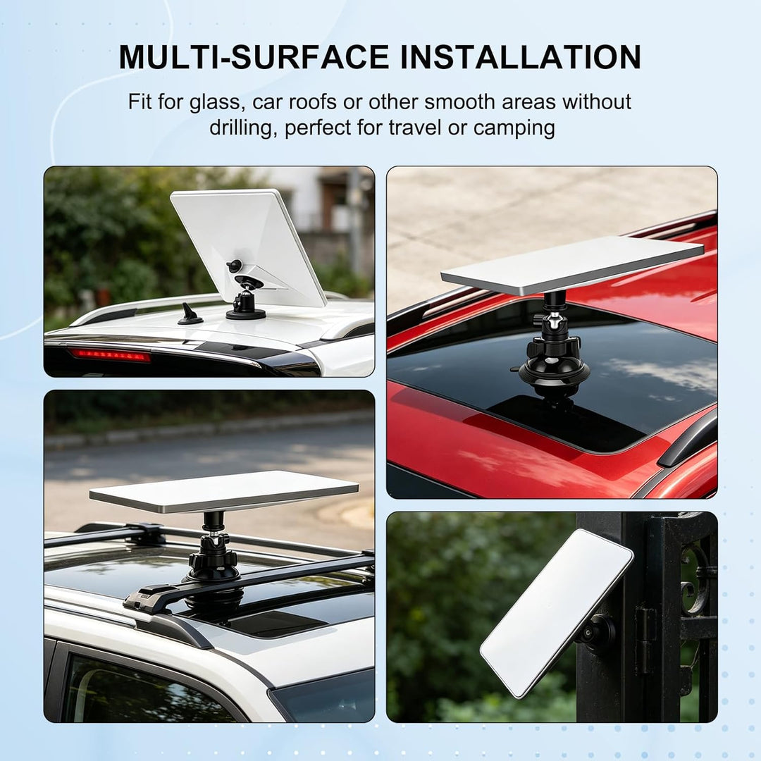 Drehbare Halterung mit Saugnapf, für Starlink Mini Smooth RV Boot 360° verstellbare Aluminiumlegieru
