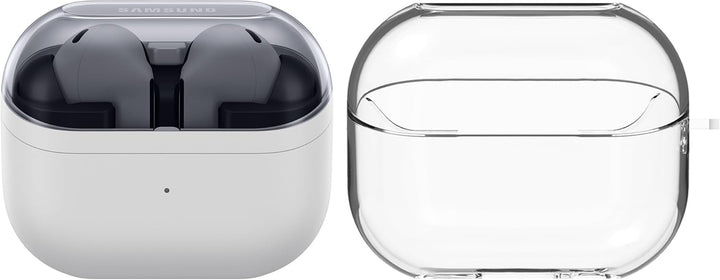 Samsung Galaxy Buds3 FE, Kabellose In-Ear-Kopfhörer inkl. mobeen Soft Clear Case, Ausgewogener Klang