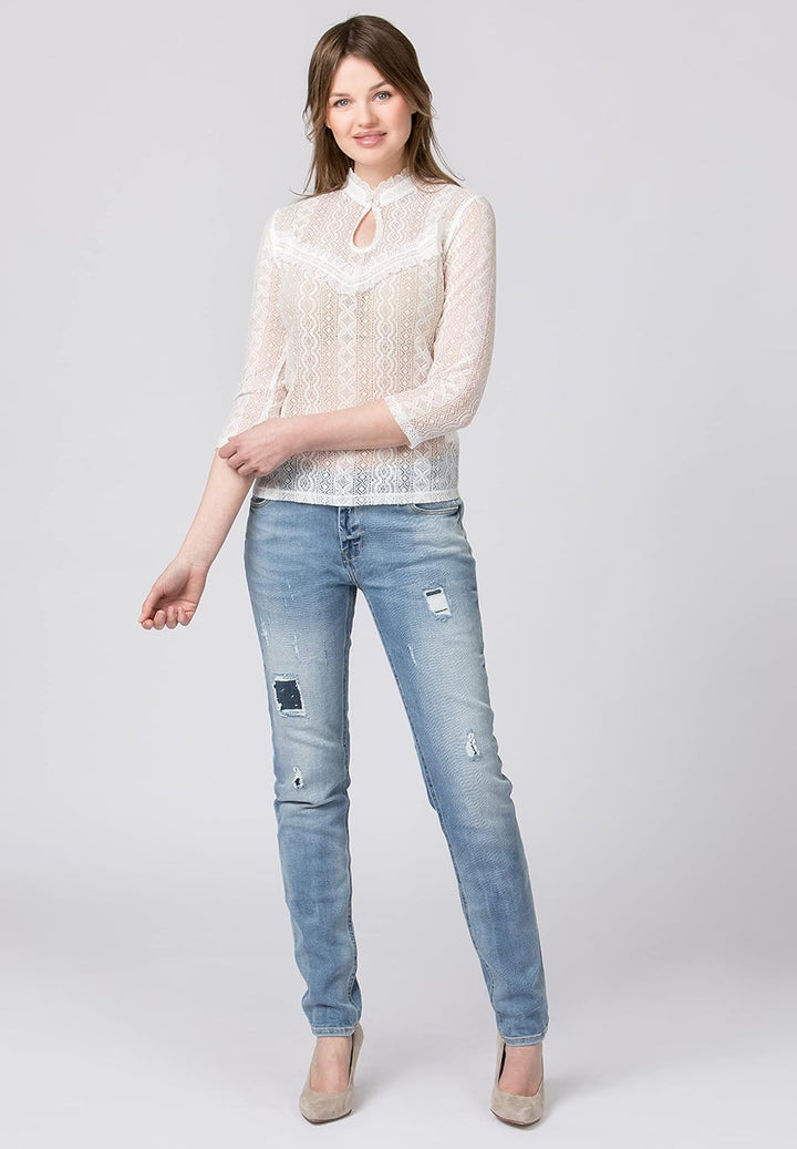 Stockerpoint Damen Nediva Bluse XS Creme, XS Creme