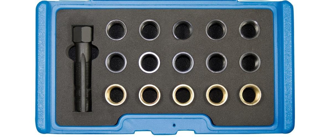 SW-Stahl 10610L Zündkerzengewinde-Reparatursatz M14 x 1,25, 16-teilig