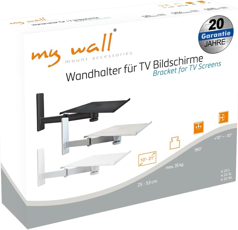 My Wall H 20 L TV-Wandhalterung Für Röhrenfernseher 25,4 cm (10) - 50,8 cm (20) Neigbar+Schwenkbar S
