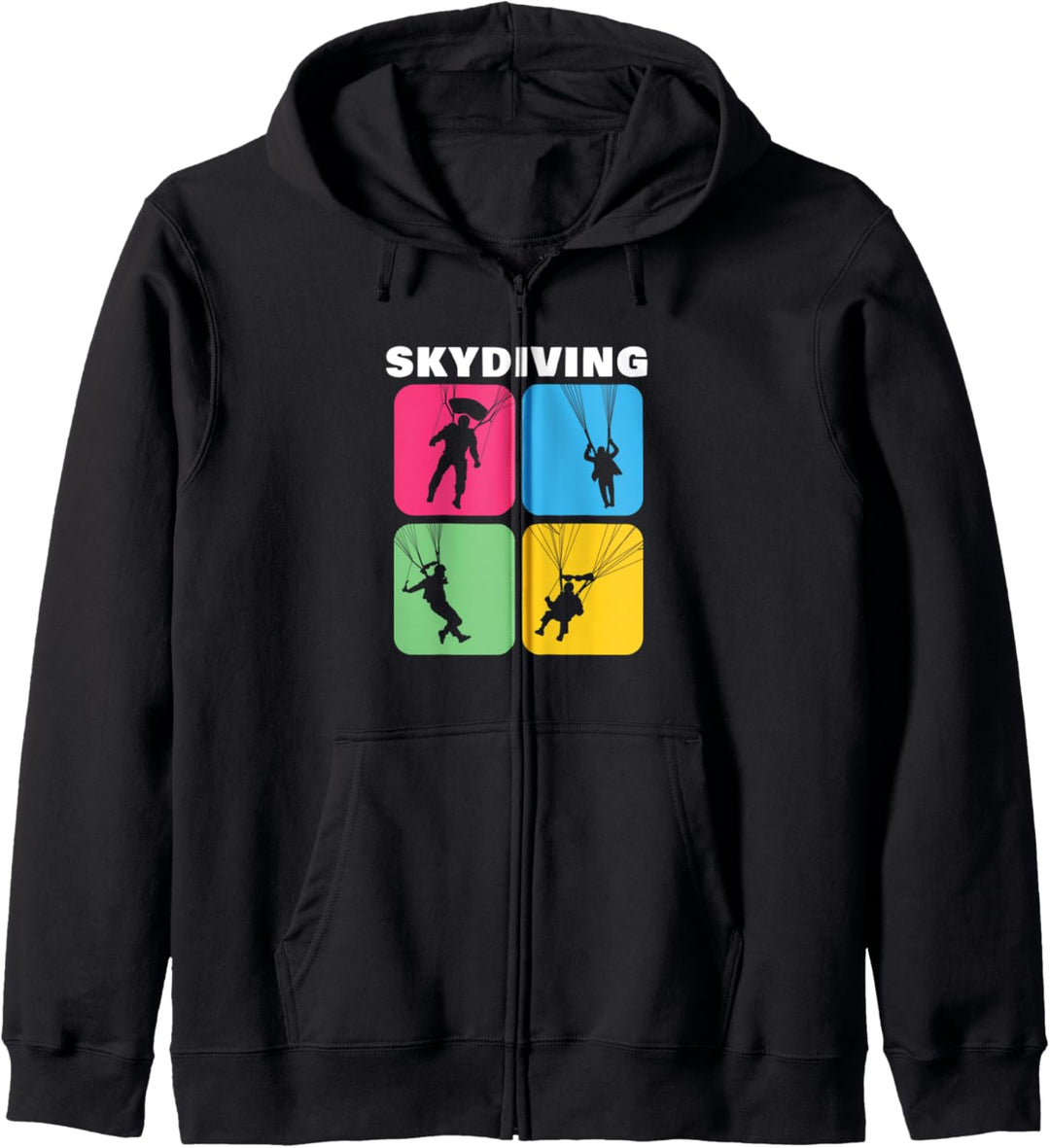 Fallschirmspringer Skydiver Abenteuer Geschenk Kapuzenjacke