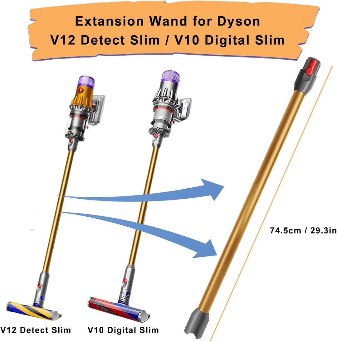 Schnellspanner Verlängerungsrohr für Dyson V12 Detect Slim Stabstaubsauger, Ersatzteile Verlängerung