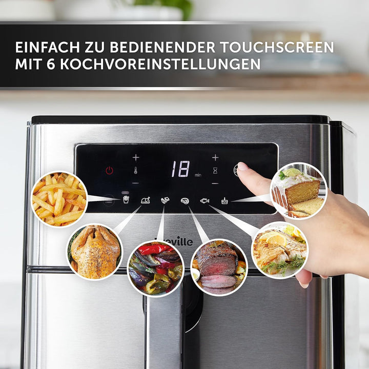 Breville Heissluftfritteuse Halo Flexi, 9L (Design compact), Black 9L (Kompaktes Design), 9L (Kompak