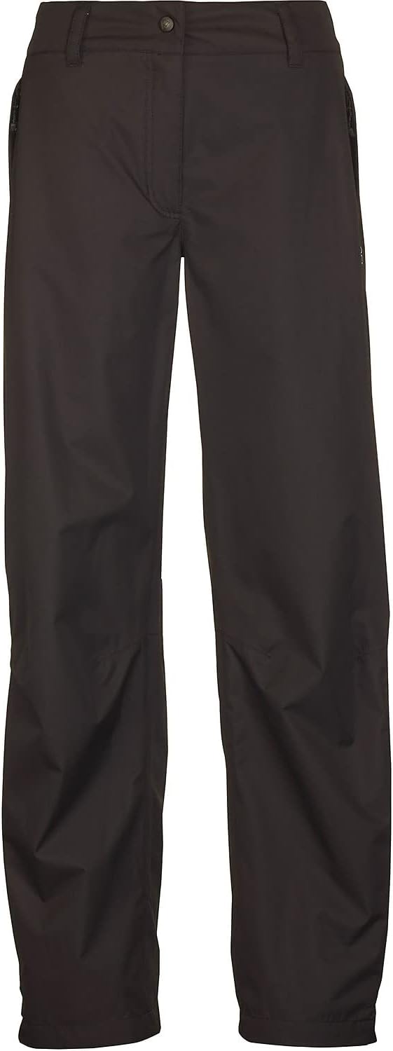 Killtec Damen Regenhose Asira, Überziehhose mit durchgehendem Reissverschluss, regenfeste Hose atmun