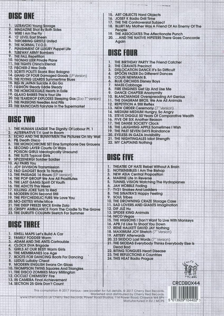 To The Outside Everything A Story Of UK Post Punk: 1977-1981, Audio-CD