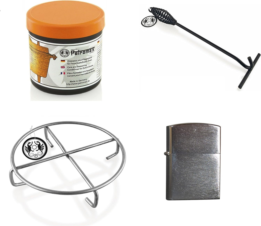 Petromax Feuertopf (Dutch oven) Zubehör Set "Paste + Untersetzer + Deckelheber"