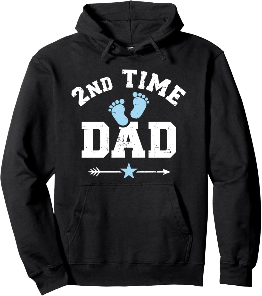 Zweifacher Papa Vater Baby Verkündung Pullover Hoodie