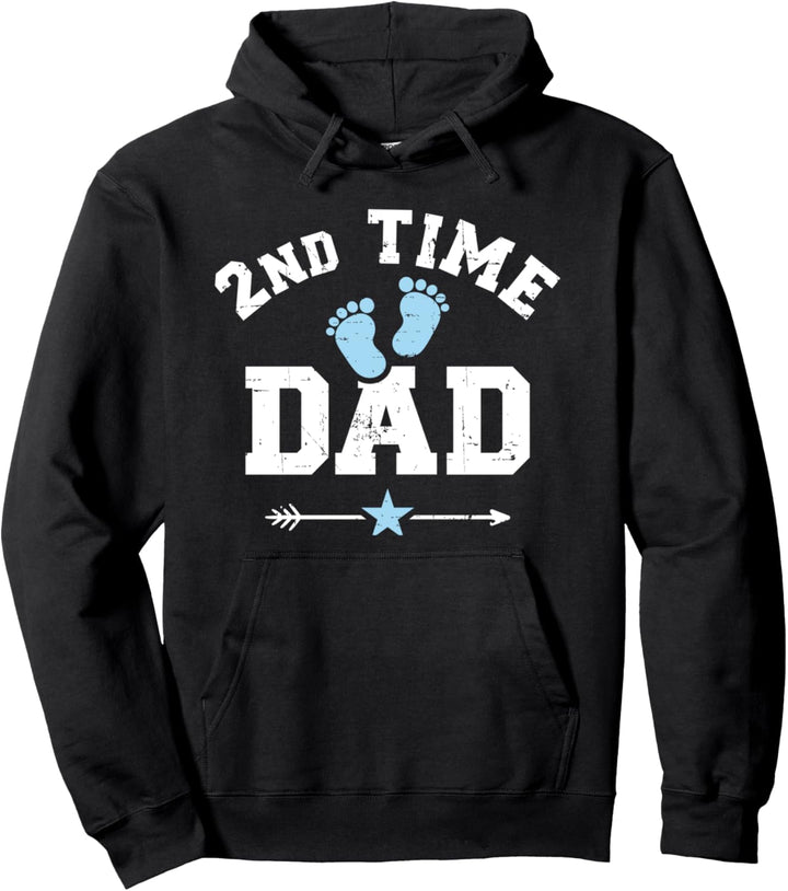 Zweifacher Papa Vater Baby Verkündung Pullover Hoodie