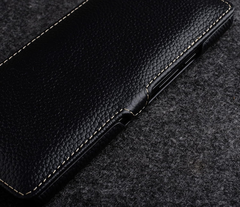 STILGUT Book Case kompatibel mit Google Pixel 6 Hülle aus Leder mit Clip-Verschluss, Lederhülle, Kla