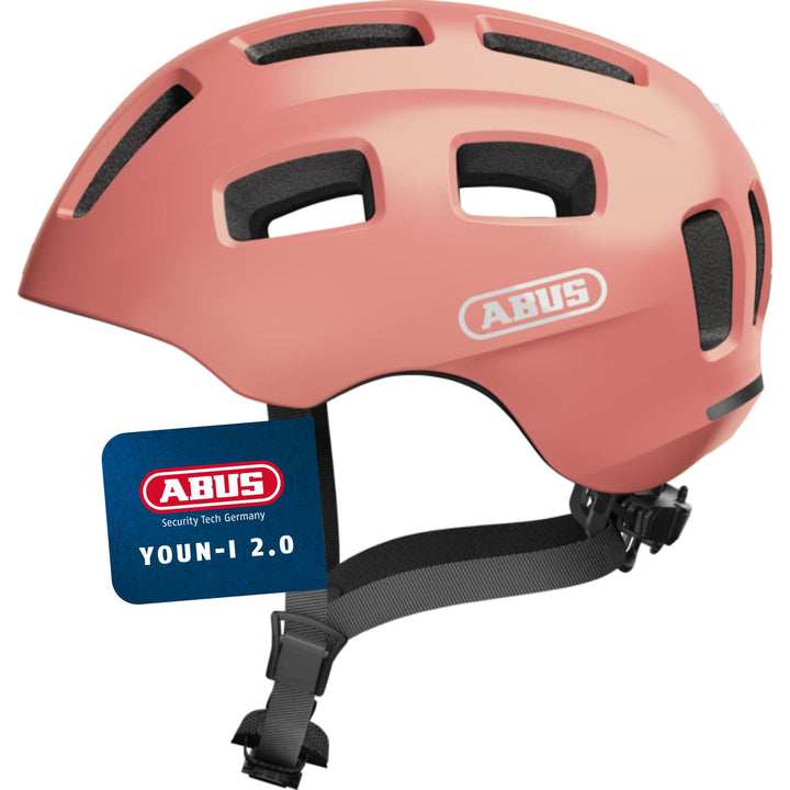 ABUS Fahrradhelm Youn-I 2.0 - mit Licht für Kinder, Jugendliche und junge Erwachsene - für Mädels un