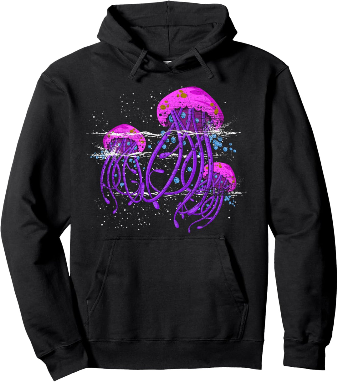 Meeresbewohner Ozean Tier Taucher Geschenk Qualle Pullover Hoodie