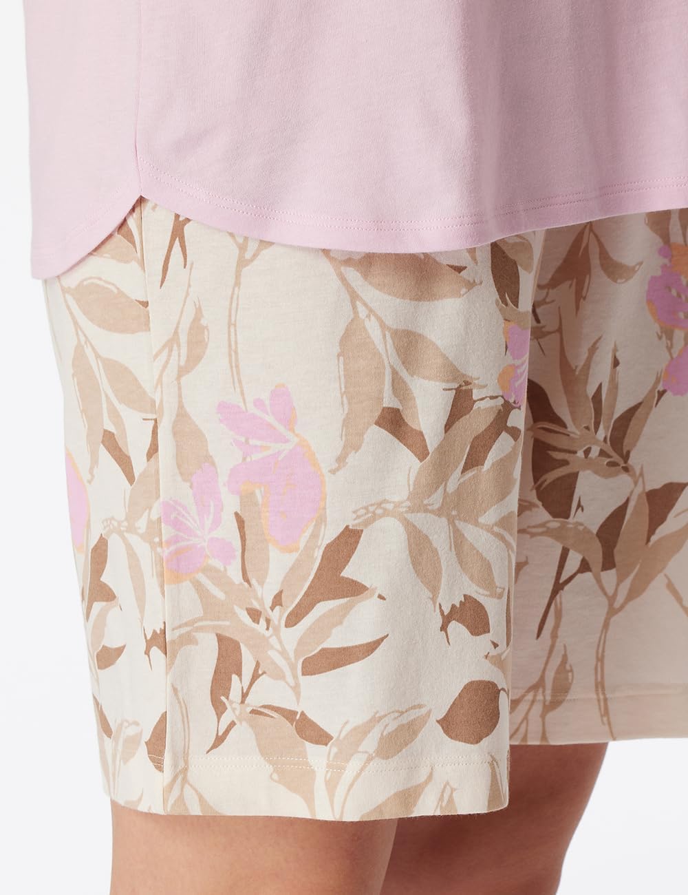 Schiesser Damen Schlafanzug Set kurz Baumwolle Modal - Nightwear 46 Powder Pink_181235, 46 Powder Pi
