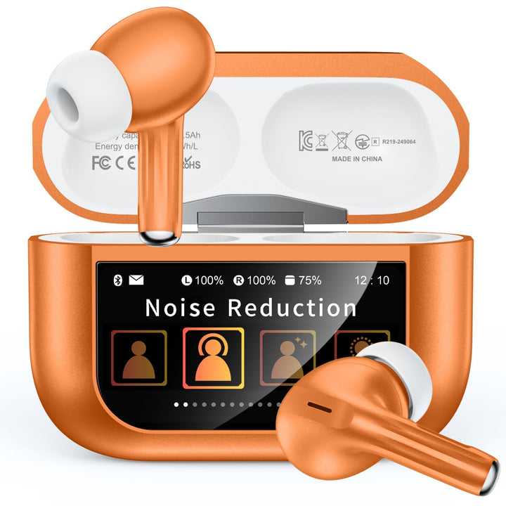 ZZU Kopfhörer Kabellose Bluetooth mit Smart Touchscreen, 48 Std. Laufzeit, Bluetooth 5.4 In-Ear Ohrh