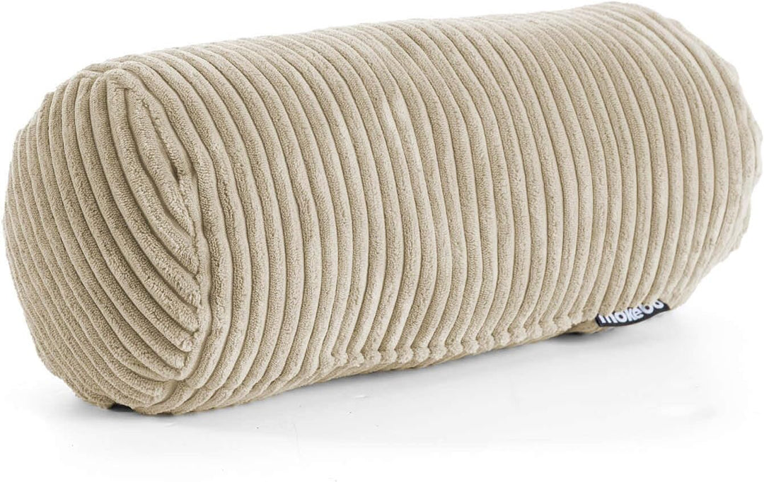 mokebo Nackenrolle mit Cordbezug 'Das Nickerchen', Nackenkissen, Kissenrolle, Zierkissen, Sofakissen