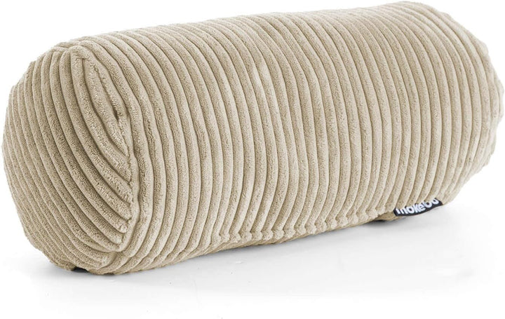 mokebo Nackenrolle mit Cordbezug 'Das Nickerchen', Nackenkissen, Kissenrolle, Zierkissen, Sofakissen