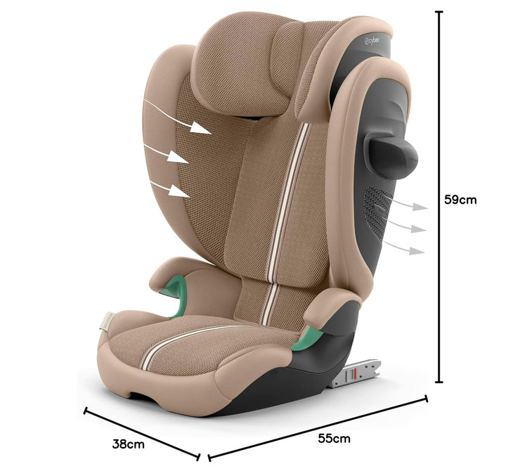 CYBEX Gold Kinder-Autositz Solution G2 Plus, Ab ca. 3 bis 12 Jahre (100 - 150 cm), Max. 50 kg, Für A