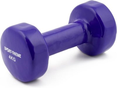 Sport-Thieme Vinyl Kurzhantel | Gummierte Hexagonal Fausthantel aus Gusseisen | In acht Varianten: 3
