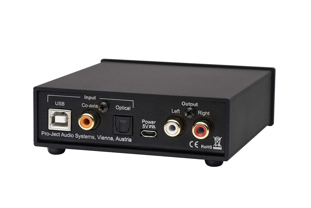 Pro-Ject Pre Box S2 Digital, Audiophiler Stereo Vorverstärker (Schwarz), schwarz