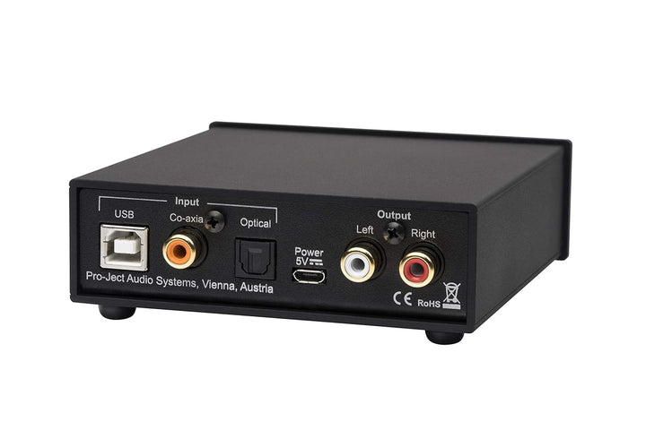 Pro-Ject Pre Box S2 Digital, Audiophiler Stereo Vorverstärker (Schwarz), schwarz