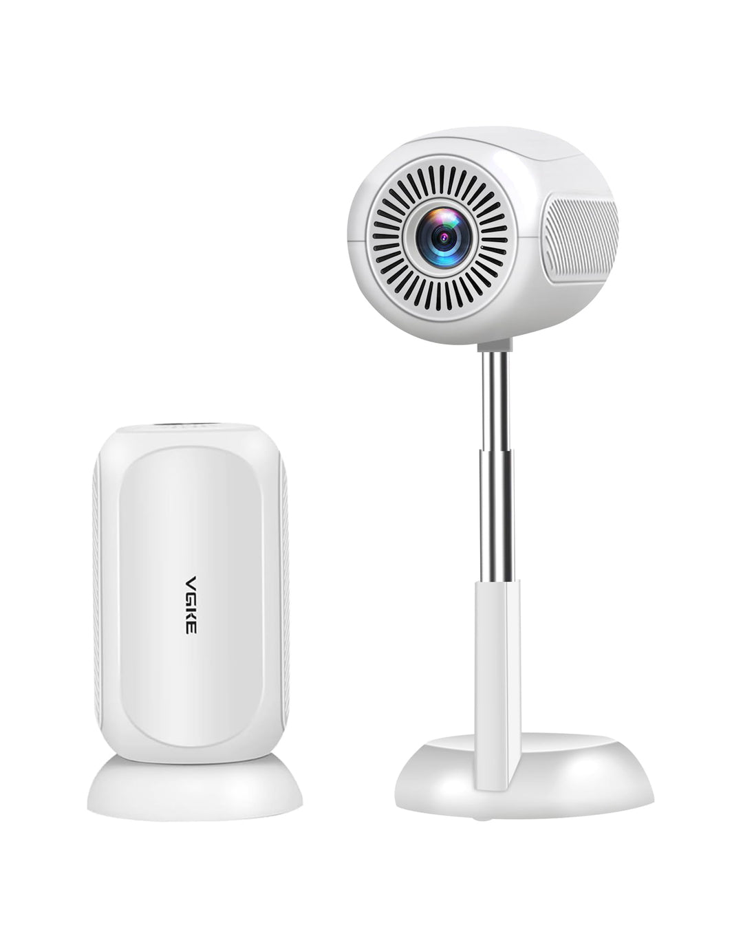 VGKE Mini Beamer mit Android-App, 3D TOF-Autofokus, Automatische Trapezkorrektur, 16000 Lumen Full H