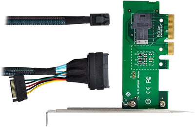 Xiwai PCI-E 3.0 4.0 auf SFF-8643 Kartenadapter und U.2 U2 SFF-8639 NVME PCIe SSD Kabel für Mainboard