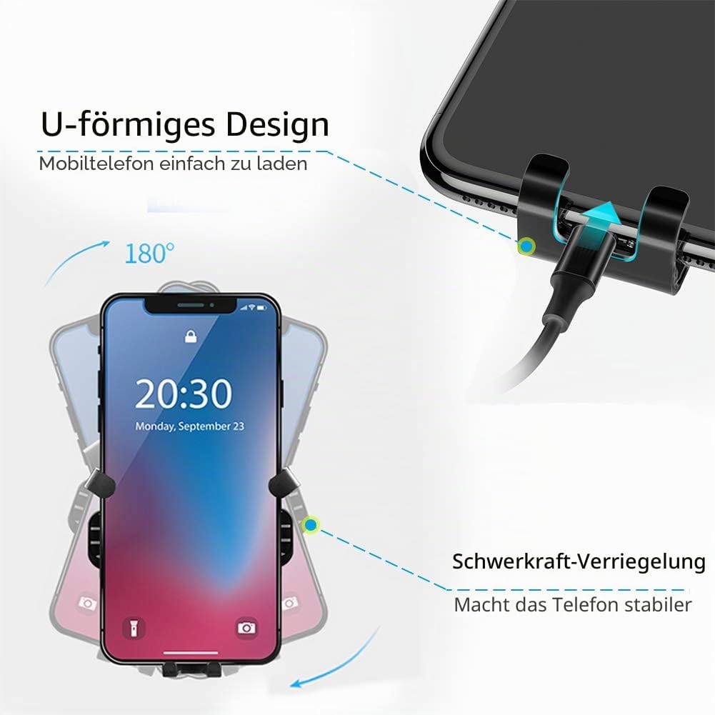 FIEMACH Handyhalterung für Mini Cooper S JCW One F54 F55 F56 F57 F60, Spezielle Navigations-Handyhal