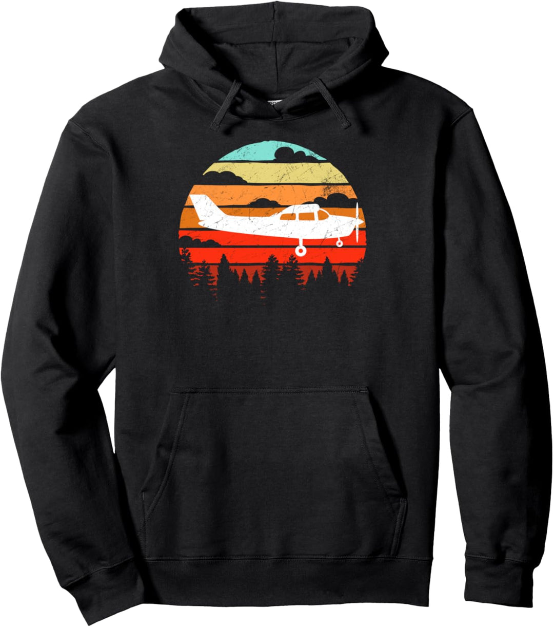 Pilot Geschenk Retro C172 Flugzeuge fliegen Luftfahrt Pullover Hoodie