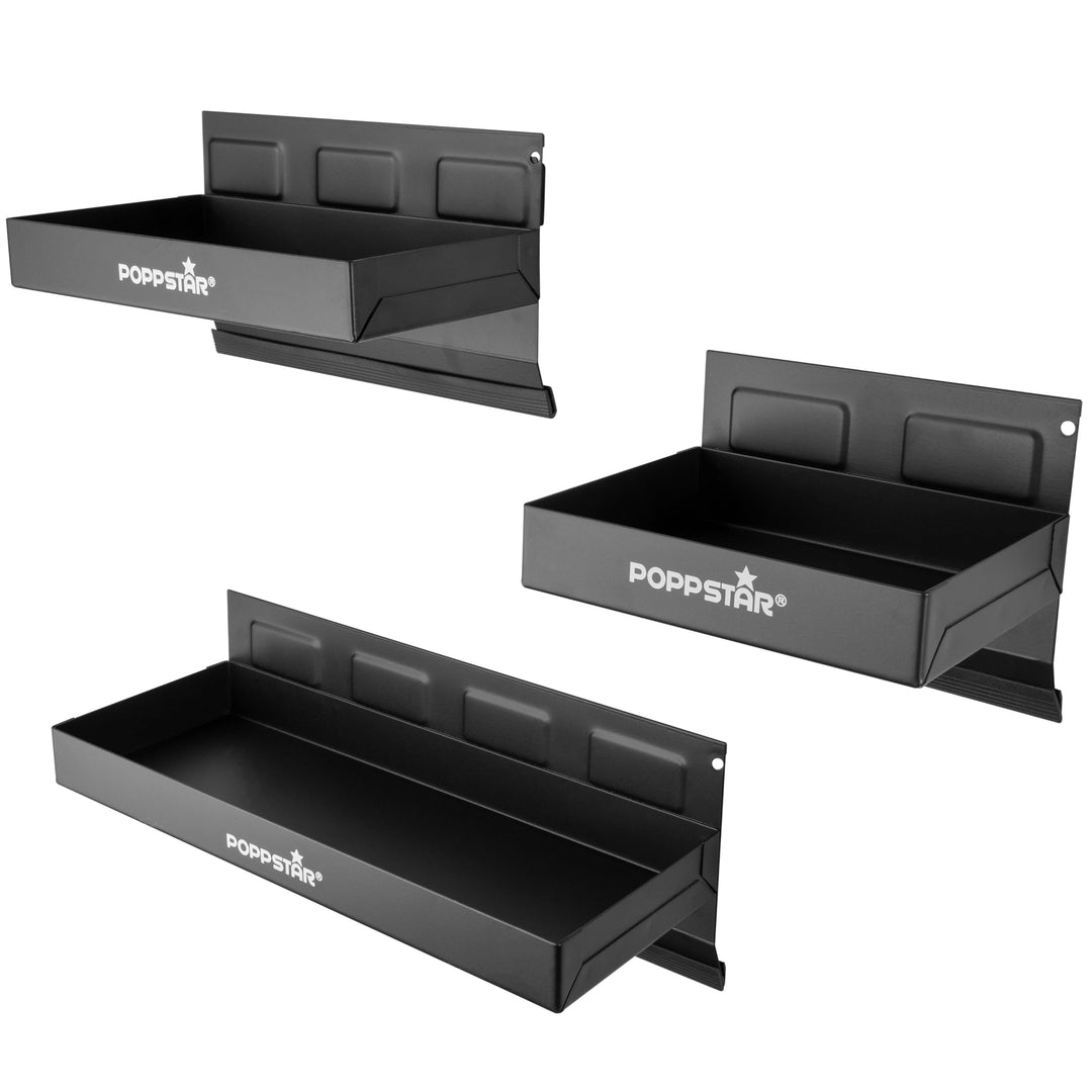 Poppstar 3 Magnetische Ablagen, verschiedene Grössen: 150mm, 210mm, 310mm, Material: Stahl, Farbe: s
