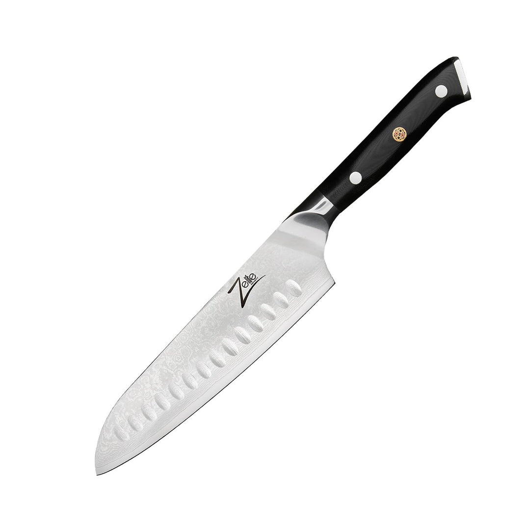 Zelite® Santoku messer, scharfe Küchenklingen 17,8 cm, japanisches Profimesser für Zuhause und Gastr