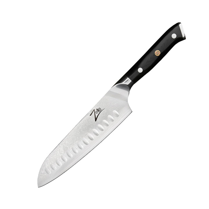 Zelite® Santoku messer, scharfe Küchenklingen 17,8 cm, japanisches Profimesser für Zuhause und Gastr