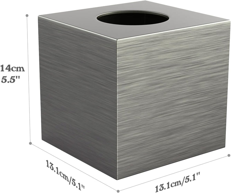 Luxspire Harz Kosmetiktücherbox, Taschentuchbox Quadratisch Rollenpapier Tücherbox Tissuebox mit Aus