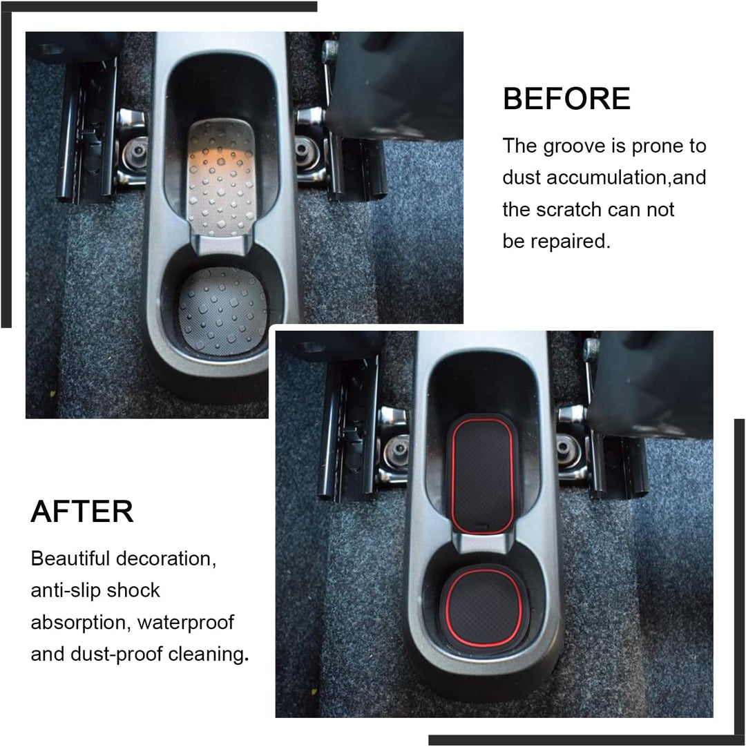 YEE PIN Panda Gummimatten Kompatibel mit FIAT Panda/Panda Cross 2021-2023 Interieur rutschfeste Matt