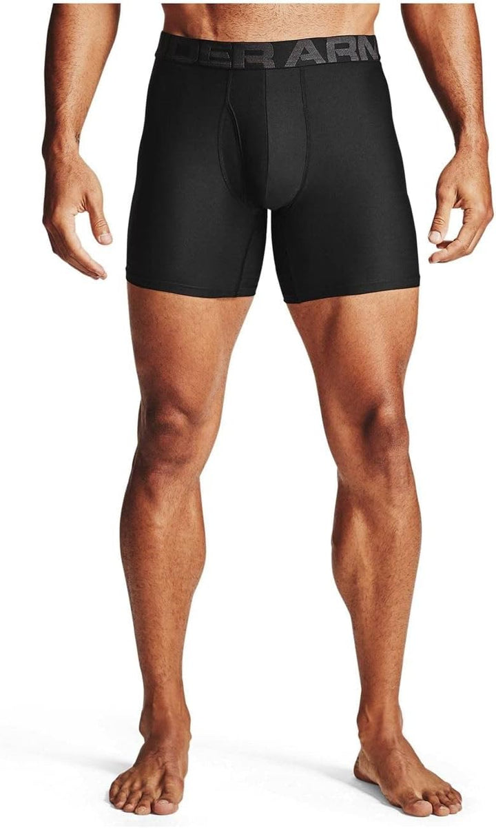 Under Armour Herren Tech 6-inch Novelty Boxerjock 2-Pack Unterwäsche (2er Pack) XS Schwarz, XS Schwa