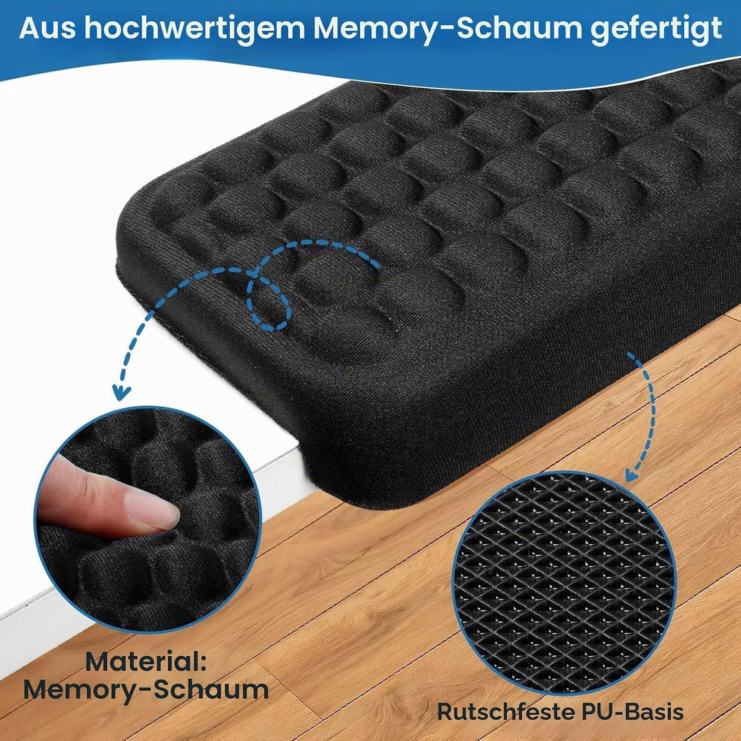 L-förmige Schreibtisch-Armauflage, 2erSet mit Memory-Schaum-Handgelenk-und Ellbogenauflage, ergonomi