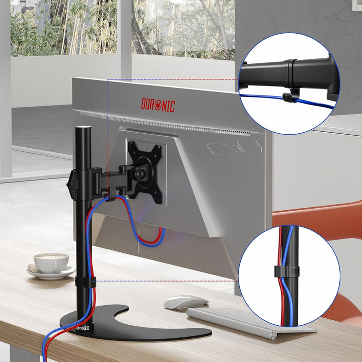 Duronic DM25D1 Monitor-Standfuss/Monitor-Erhöhung/Monitorhalterung/Tischständer für einen LCD und LE