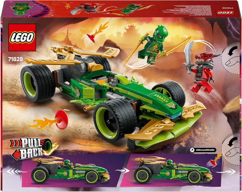 LEGO NINJAGO Lloyds Actionflitzer - Auto Bauspielzeug mit 2 Minifiguren für Rollenspiele, baubares S