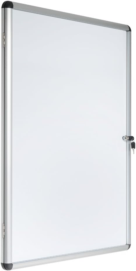 Bi-Office Schaukasten Vitrine"Enclore", Whiteboard, Mangetische Innenfläche, geeignet für 4 x DIN A4