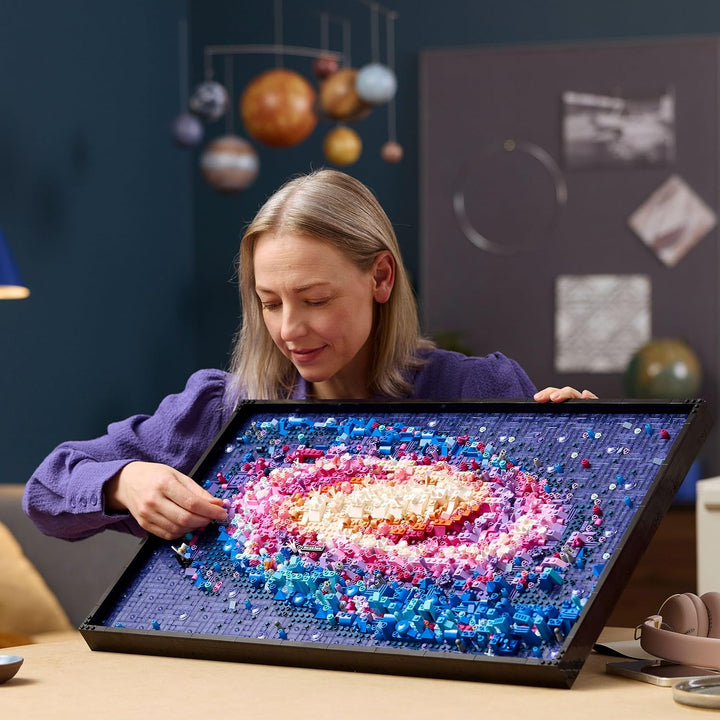 LEGO Art Die Milchstrassen-Galaxie, Wanddeko, Geschenk für Weltraum- und Astronomie-Fans, Bauset für