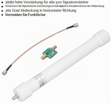 Empfängerantenne 1090 MHz ADSB mit SMA-Anschluss 36dbi Omnidirektionale Antenne XR117 mit Hoher 360