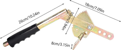 Tbest Universal-Handbremshebel, Feststellbremshebelgriff, Rutschfester Bremshebel aus Verzinktem Sta