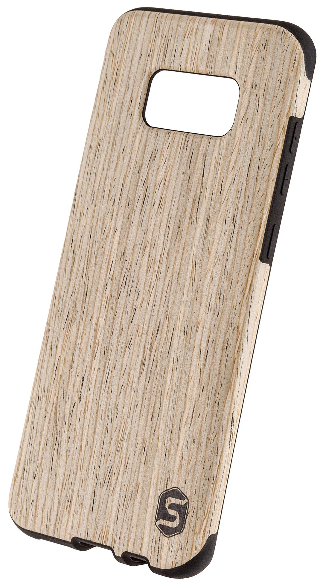 SEBASTIAN STURM Handyhülle "MAXI" | Hergestellt aus echtem Holz "White Walnut" in einer TPU-Hülle |