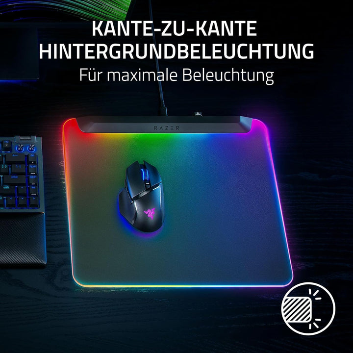 Razer Firefly V2 Pro - RGB-hintergrundbeleuchtete Gaming-Mausmatte - integrierter USB-Anschluss (15-