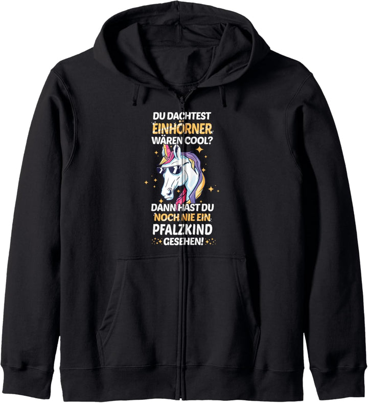 Pfalzkind Pfalz Pfälzer Einhorn Kapuzenjacke