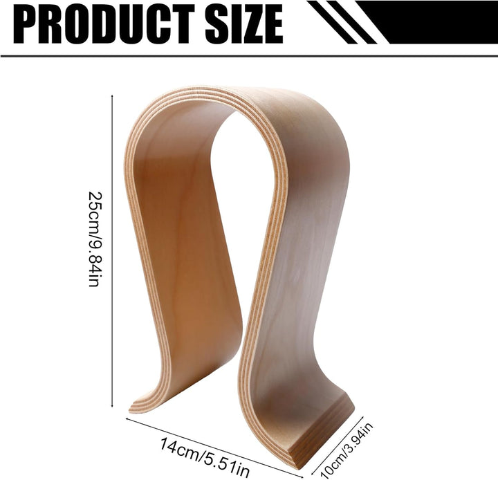 Kopfhörerhalter Holz: Walnussholz 25cm Kopfhörer Ständer Holz, Universal U Form Hopfhörerständer, 14