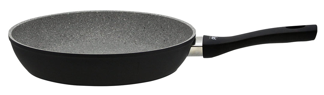 ELO Pfanne Basalt plus Ø 24 cm Bratpfanne incl. Pfannenschoner, Aluminium, schwarz, geeignet für all